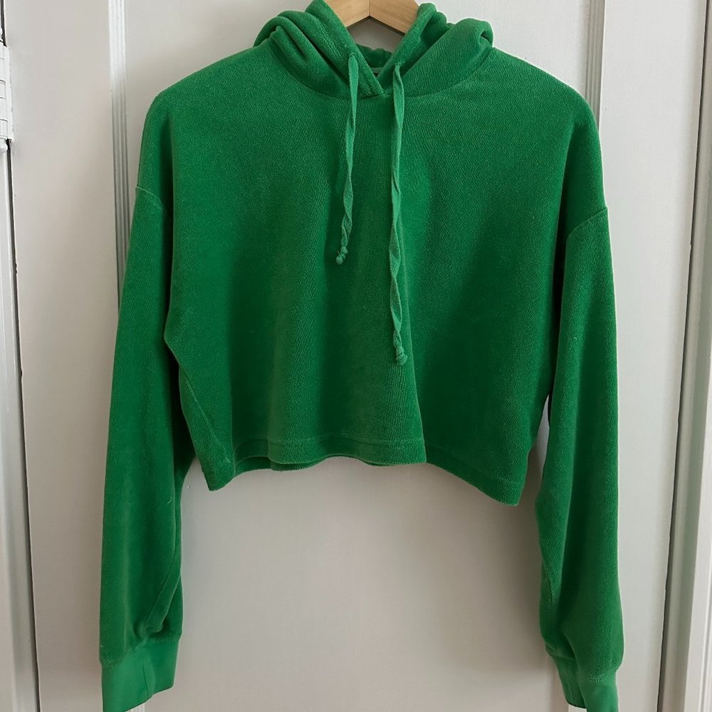 Juicy Couture Kelly Green Crop Hoodie